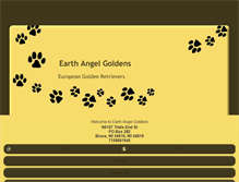 Tablet Screenshot of earthangelgoldens.com